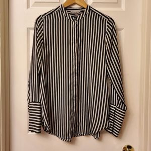H&M - Black and White Stripe Shirt